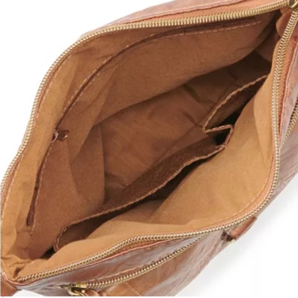 Stone & Co Smokey Mountain studded crossbody bag in cognac - Picture 3 of 7